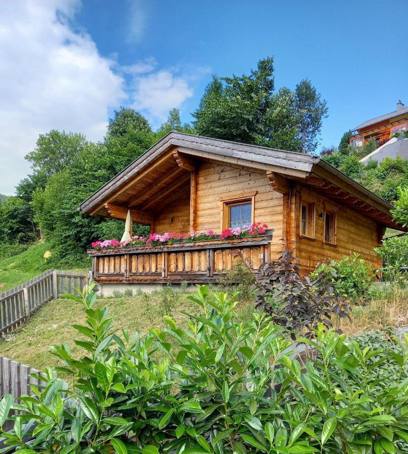 Das Paradieschen Edlitz - Stilvolles Blockhaus Mit Kamin Eksteriør bilde
